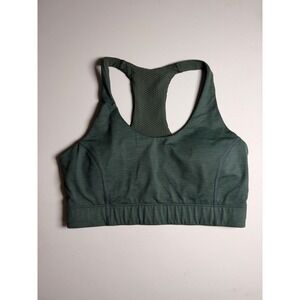 Outdoor Voices RecTrek Sports Bra Forest Green Racerback Athletic Top Size M